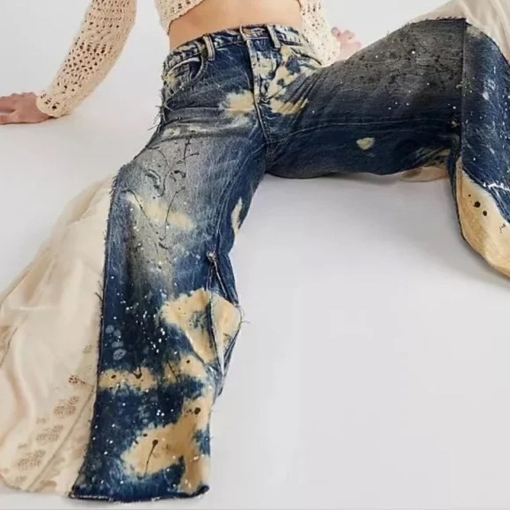 New We The Free Martha Lace Jeans - Picture 4 of 10